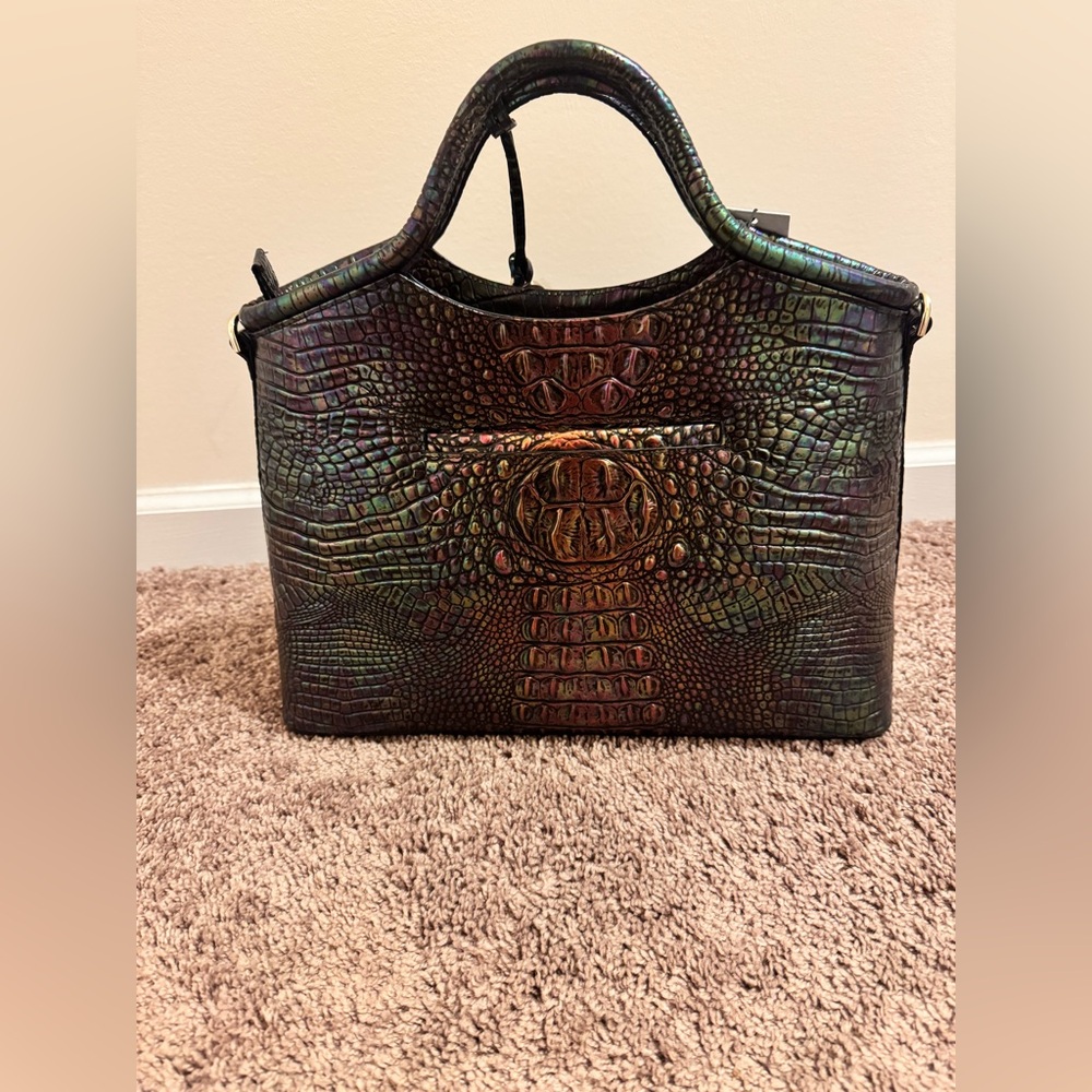 NWT Brahmin Black Pearl Ombré Melbourne Elaine - Picture 2 of 6
